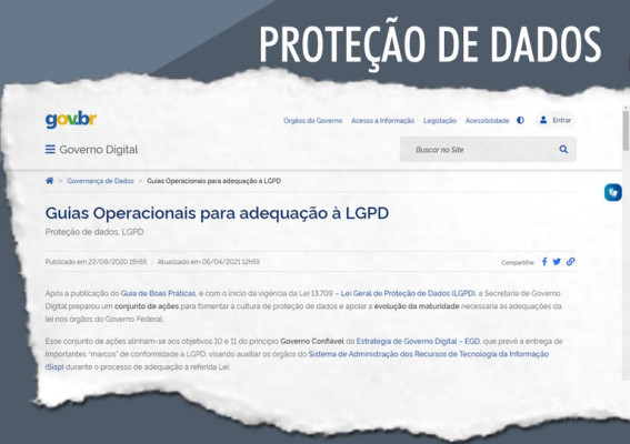 Guias operacionais para adequação à LGPD
